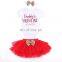 2019 Daddy's Valentine Letter Romper Tops + Tutu Skirt + Headband 3PCS Outfit Набор детской одежды