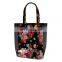 Transparent PVC custom printing long hand tote Summer beach bag