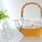 Glass Teapot with Bamboo Handle 600ml