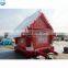 Inflatable white snow bouncy house for sale, popular snow building for winter day