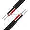 TUV DC PVC insulated copper dc solar pv cable 4mm twin dc solar cable