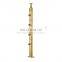 A158 Ss Round Tube Balustrade Stair Stainless Steel Gold Pipe Railing Handrail Design