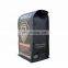 High quality round coffee bag aluminum foil  flat bottom coffee pouch with zipper