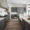 australian modern custom  mdf base  roller shutter doors grey designs  kitchen cabinets for sale