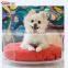 For Small Midium Dog Simple Round Clear Acrylic Curved Dog Bed