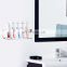 Modern Bathroom Organizer Wall Mounted Clear Acrylic Toothbrush Toothpaste Shelf Holder Rack