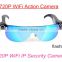 720P Wifi Action Camera Hidden sunglasses camera Can support 4 client software online the same time 3gp camera sunglasses