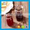 100ml 200ml clear sotrage juice bottle glass pudding milk bottle with plastic cap