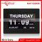 Hot sell High definition digital big screen alarm calendar clock for elder