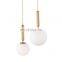 Glass Ball Pendant Lights Modern Ceiling Hanging Light For Kitchen Indoor Decoration