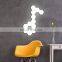 Bathroom Vanity Modern 3 Light Glass Vanity Wall Lamp LED Golden Indoor Panel LED Wall Lamp