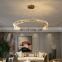 Post-modern Luxury Living Room Pendant Light Creative Round LED Crystal Chandeliers For Villa Restaurant