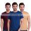 high quality premium style 100% cotton 180gsm 5.3oz men's T shirts with custom logo printed 95 cotton 5 spandex t shirts