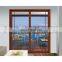 Wood grain finished aluminum glass sliding doors interior frosted glass bathroom door