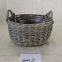 Round Small Wicker Plant Storage Baskets for Garden Decoration