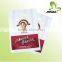 Biodegradable die cut hdpe side gusset plastic bag