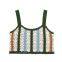 Summer fresh and sweet tassel hollow hook flower camisole vest for women, new niche versatile loose short top