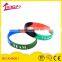 Customize Printed Logo Silicone Bracelets