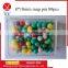 Wholesale 80pcs bright color ball head thumb tacks push pins