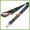 Rope manufacturers professional custom dark gradient color heat transfer lanyard webbing lanyard free sample