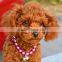 Dog Pearls Necklace Collar Charm Pendant Pet Jewelry