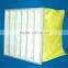 Synthetic fiber pocket filter for second stage gas turbine
