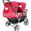#4029T top-luxury baby twins stroller made of aluminum in QuanZhou, FuJian, China