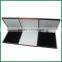 Wholesale red/black stock plastic jewelry sets/red/black plastic leatherette jewelry box with logo ,ring/earring/necklace/bracel