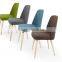 Latest Simple Design Wood Fabric Dining Chair For Home Use With Good Quality