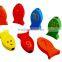 promotional wooden fishing game fishing boat toys fishing set toys