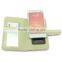 flower pattern flip leather case cover for 5-6inch cell phone