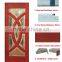 Interior room entry solid wood sliding glass door