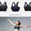 Hot sale professional zipper girl sexy tube sexy bra, sports bra