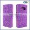[GGIT] Raindrops Pattern Flip Cover With Diamond For Samsung Galaxy S6 Leather Case