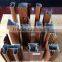 wood color aluminum tube in different size