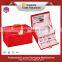 Red leather gift boxes for jewelry