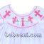 Lovely cross hand smocked bishop dress