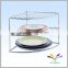 Chrome Plated Metal Counter Small Kitchen Rack for Dish Holder
