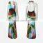 African print custom spaghetti strap two piece dress
