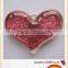 heart shape glitter craft for decoration, gift promotion, kids diy,buttons,garment accessory