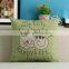 New home decor cat cotton linen square throw sofa christmas pillow case cushion cover