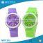 High quality waterproof white case colorful silicone strap children watches