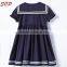 Girls ruffled dress beautiful school uniforms for kindergarten