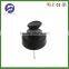 Black plastic 20/410 lotion pump with black cap