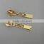 Reversible silver metal zipper with logo wholesale china manufacturer