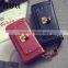 Latest fashion woman zipper wallet with lock