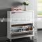 modern 2-door shoe cabinet