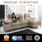 Modern Leather Sectional Sofa With Adjustable Backrests and Armrest DH1175