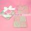 Cheap love series clear square glass table mat coaster for wholesale
