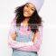 Girls Cute Blank Acrylic Beanie Hat Winter Hat Teenagers Knitted Beanie Hats